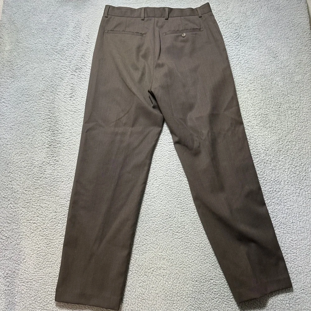 Banana Republic Men's Wool Blend Dress Pants Brown Size‎ 33x32 Career Office